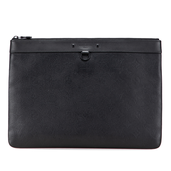 Pre-Loved Louis Vuitton Monogram Shadow Discovery Pochette - Picture 1 of 11